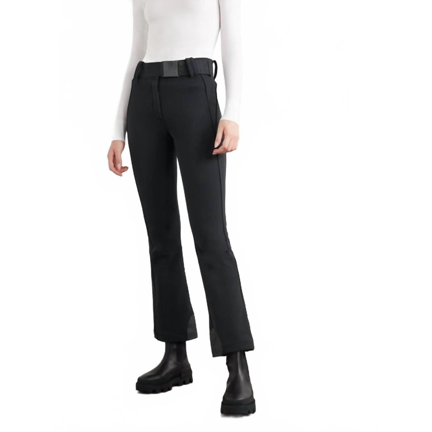 New Goldbergh Pippa Belted Flared Ski Pants In Black